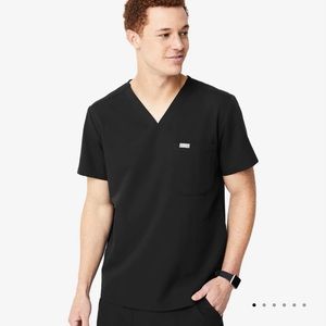 Figs Chisec black scrub top MEN SIZE SMALL